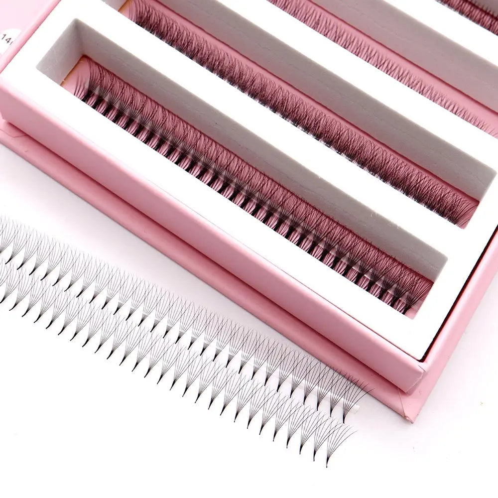 1000Fans Mix Thin Root Narrow Pointy Base Premade Fans Eyelash Extension 5D 6D 8D 10D Narrow Volume Fan Promade Ready Fan Lashes