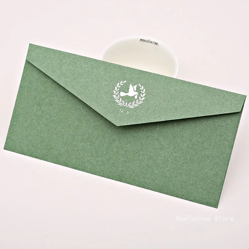 Vintage Gold Envelopes for Invitations Kraft Paper Gift Card Window Envelope Wedding Letter Set Mailer Stationery