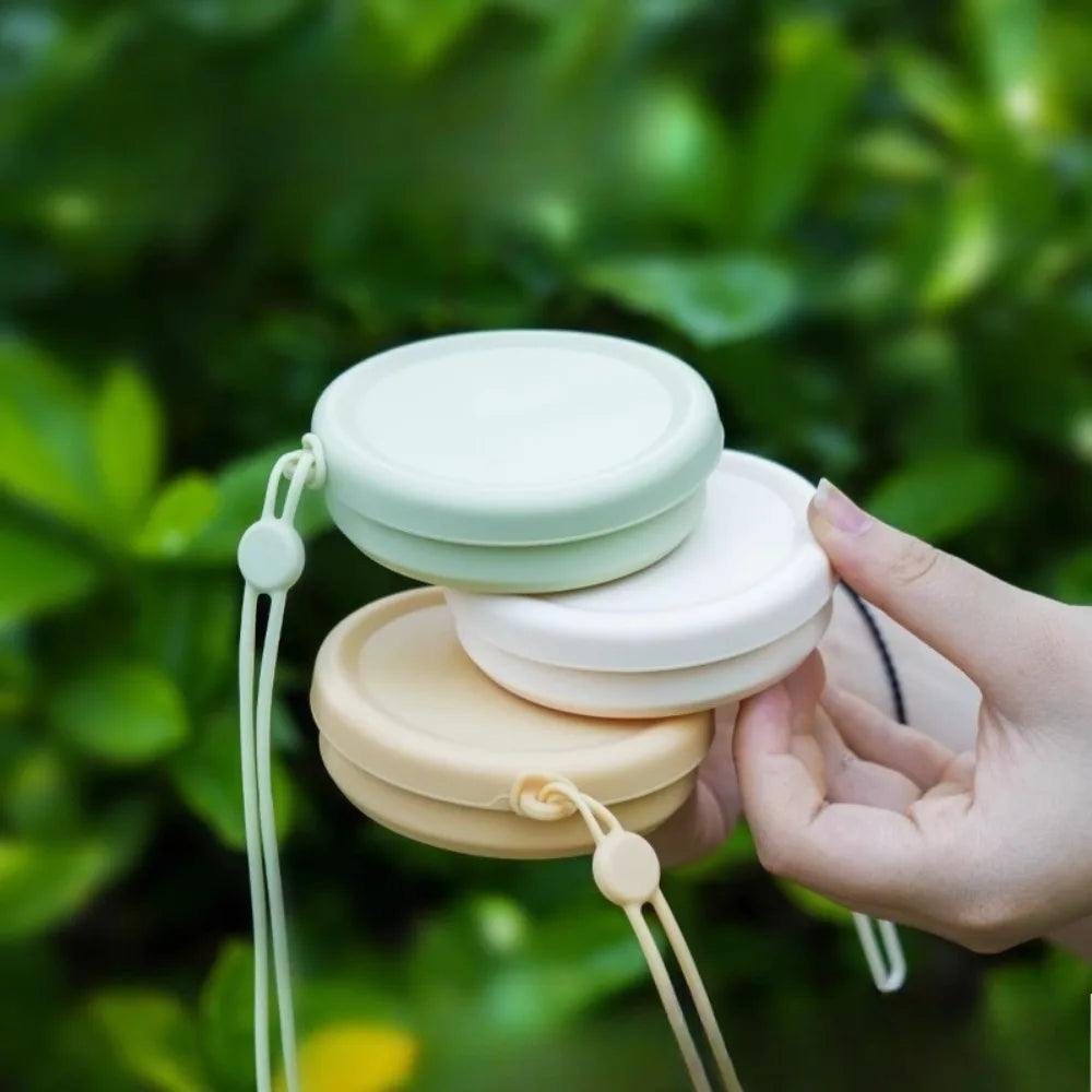 Collapsible Travel Cup Portable Folding Water Bottle for Camping, Hiking & Outdoor Activities, Space-Saving Silicone Drinkware