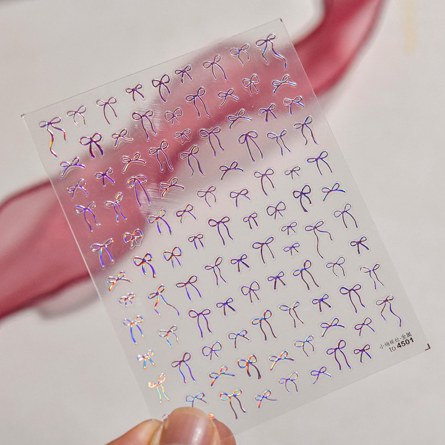 Red Butterfly 5D Nail Sticker Nail Art Decoration Spring Flowers Nail Art Decal Relief Sticker Press on Nails