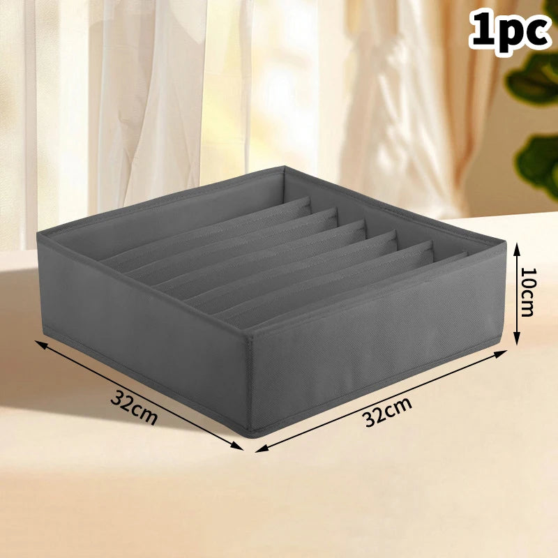 〔White〕Drawer Underwear Socks Bra Storage Box Clothes Storage Organizer Underwear Bag Wardrobe Box Cabinet Drawer Organizer