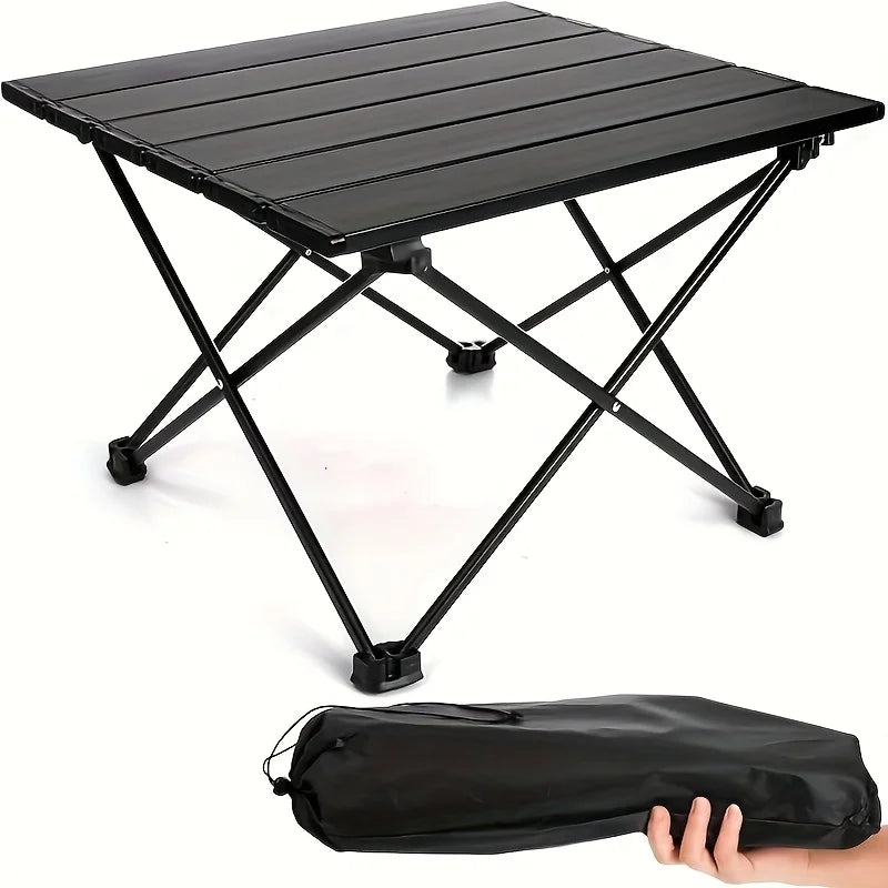Folding Table Compact Collapsible Camping End Table Mini Beach Picnic Desk Portable Equipment Simple Small Table Outdoor Table