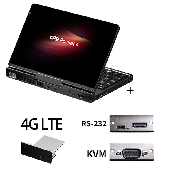 【Hot Sale】GPD Pocket4  Latest AMD AI 9 HX 370/8840U 64GB 2TB NVMe 8.8" 2560×1600 144Hz 2-in-1 Laptop Tablet Palm Size MiniPC