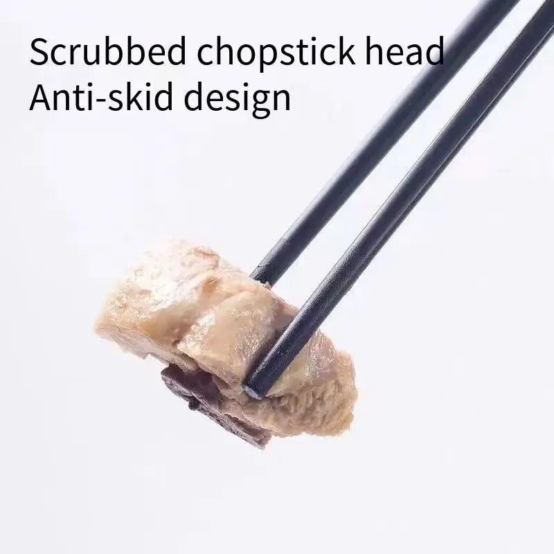 Anti-slip high-end alloy chopsticks, household anti-mold chopsticks, light luxury black tableware