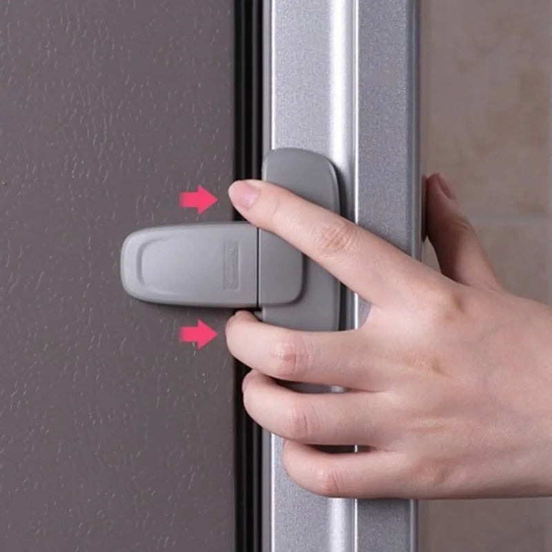 1pc Refrigerator Door Anti Open Shackle Refrigerator Door Lock