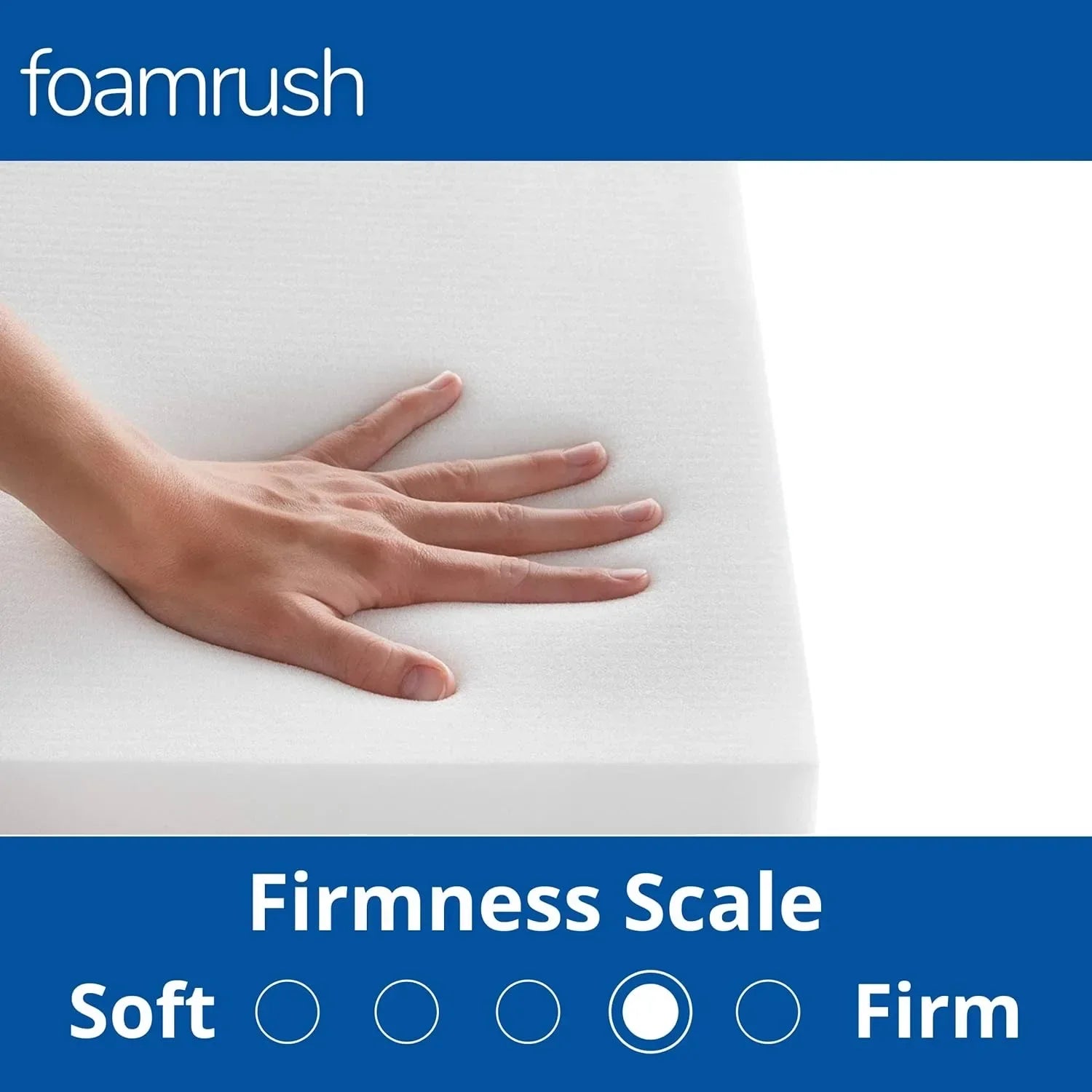 Custom High Density White Foam Bench Cushion Foam Upholstery Replacement Pad Window Cushions  Mattress Sofa Seat Cushion Foam