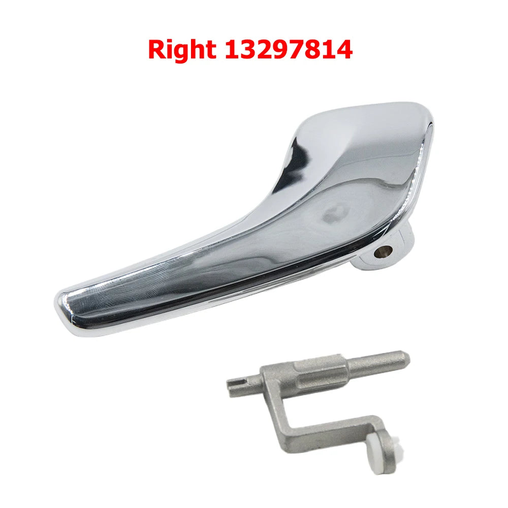 Aluminum Plated Plastic Stainless Interior Door Handle For Opel Corsa D 2006-2014 13297814 13297813 Left Right Doors