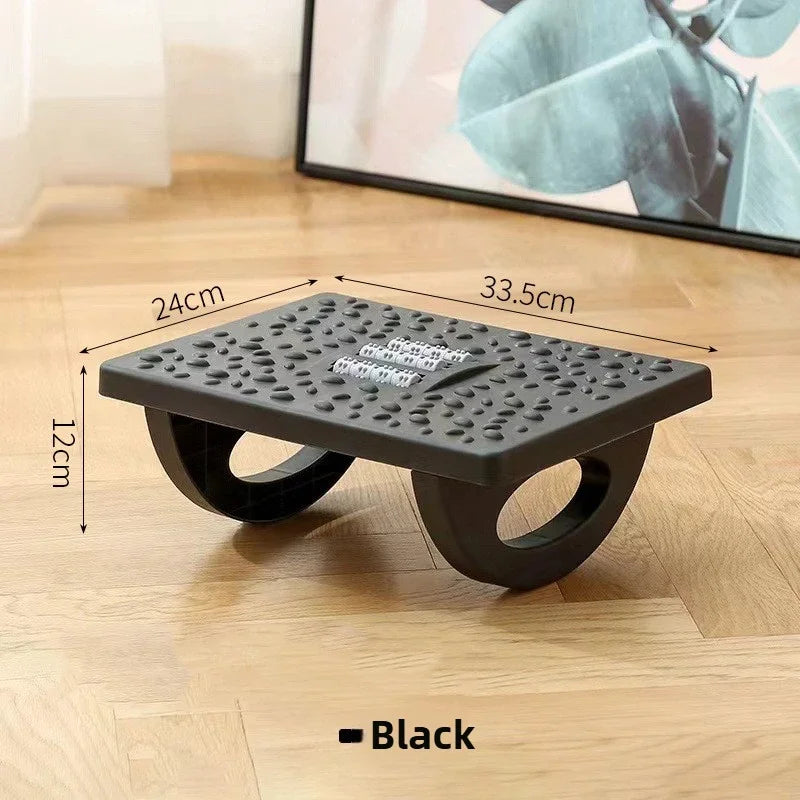 Ergonomic Office Foot Rest Stool Under Desk Adjustable Height Comfortable Footrest for Home Office Workstation Sofa