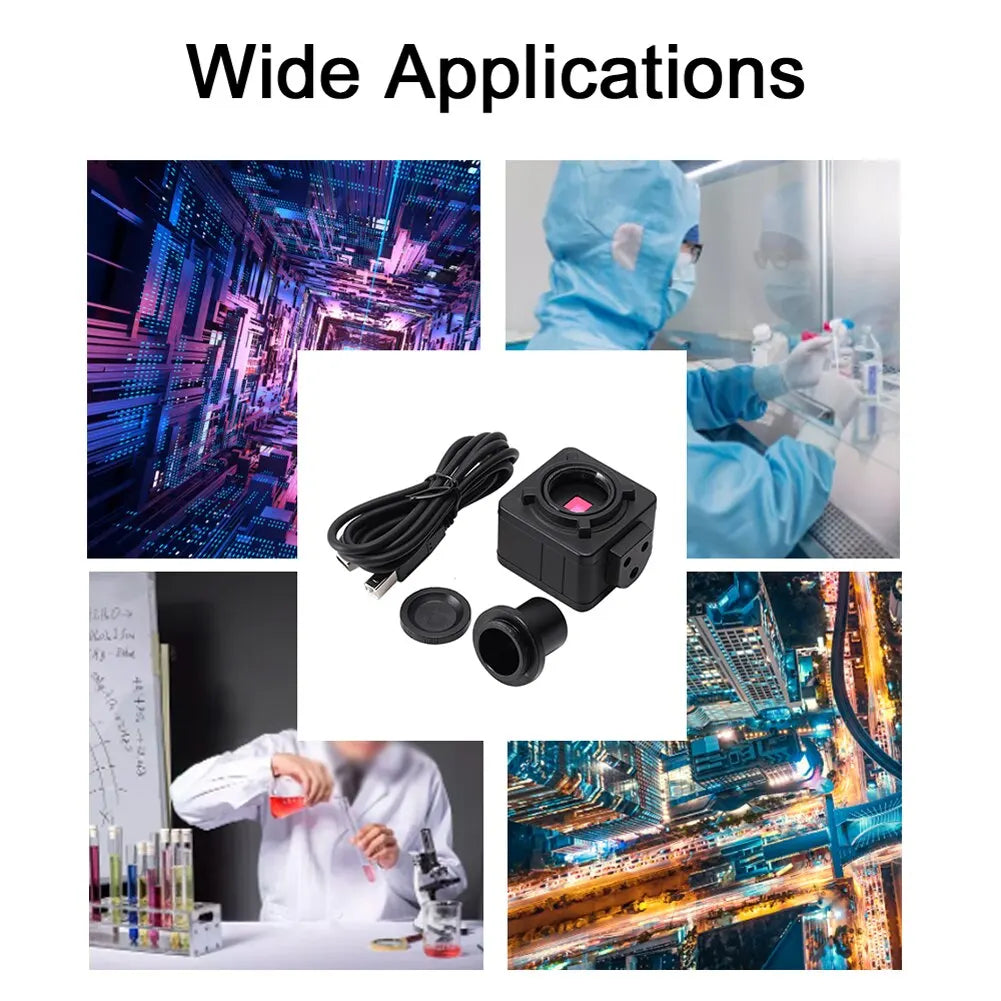5MP Cmos Microscope USB Camera Digital Electronic Eyepiece Free Driver High Resolution Microscope High Speed Industrial Camera