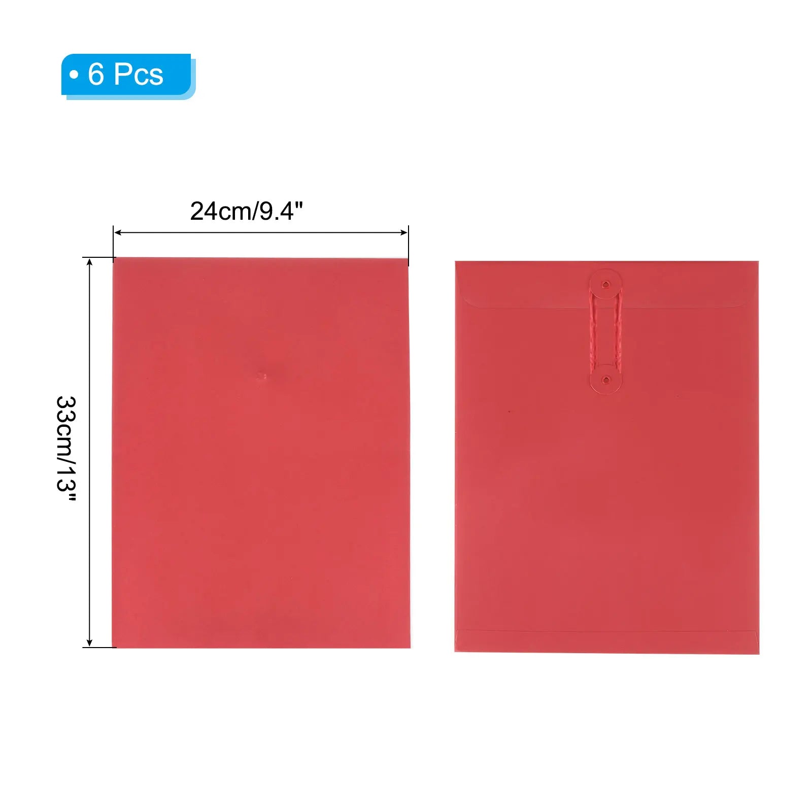 6/12Pcs Kraft Paper Envelope with String Tie Closure Vintage Envelopes File Folder Bag for Office Card Storage Document Organize