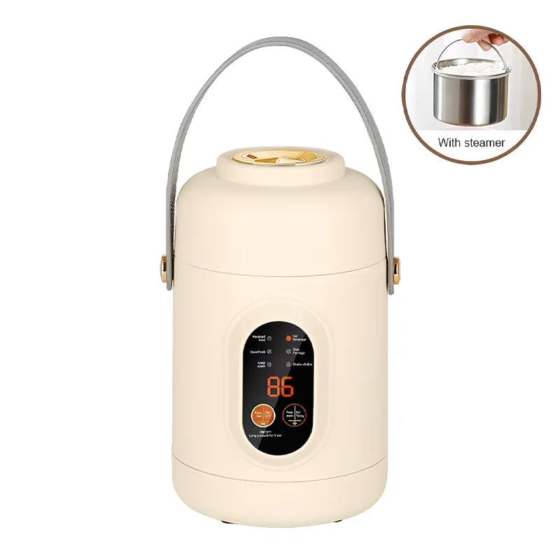 HOMEFISH Multifunctional Rice Cooker Portable Small Travel Electric Kettle Household Hot Pot with 110V US/220V EU Plug