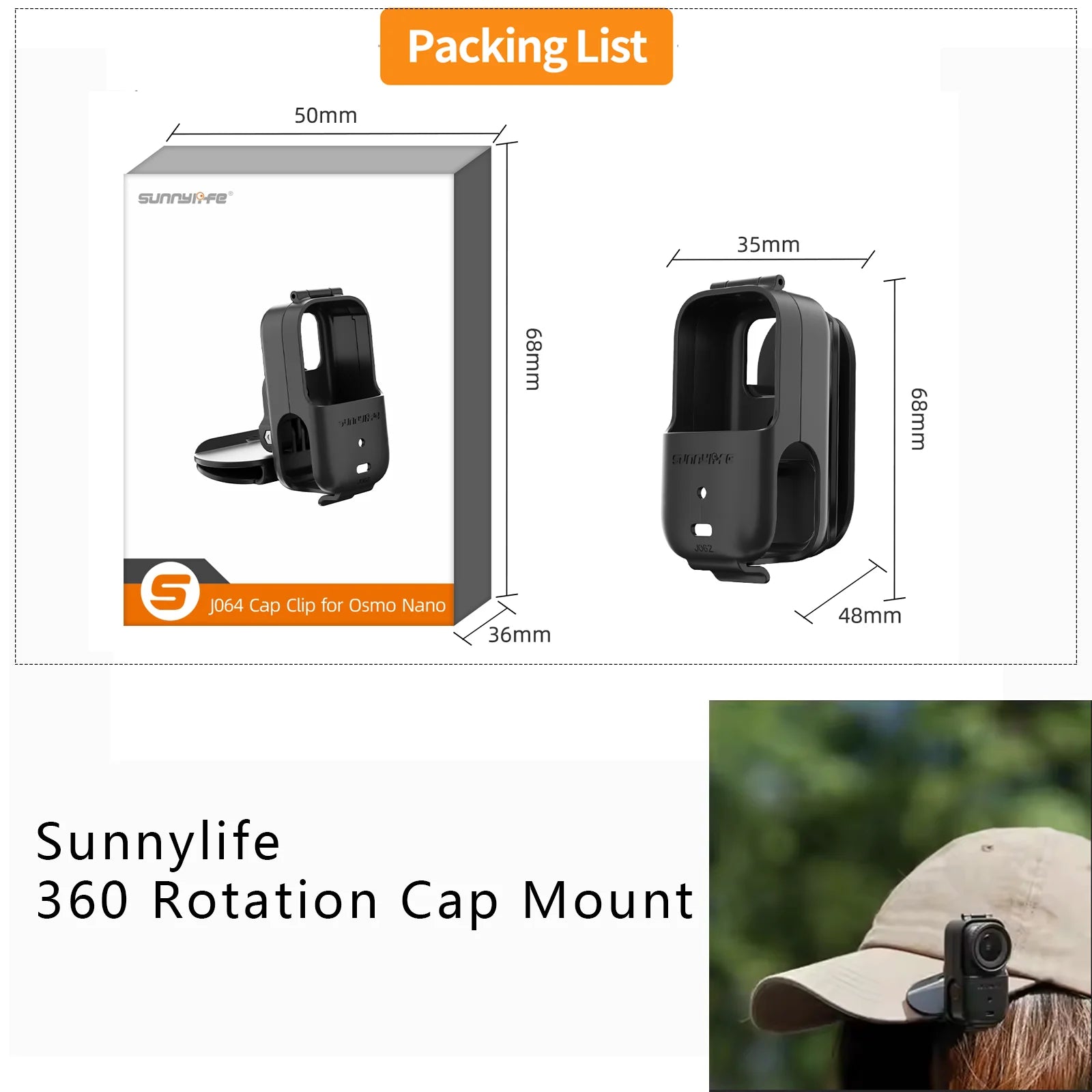 Sunnylife Accessories For DJI Osmo Nano Backpack clip magnetic holder mount Len Case bag Protection Expansion Bracket Silicone