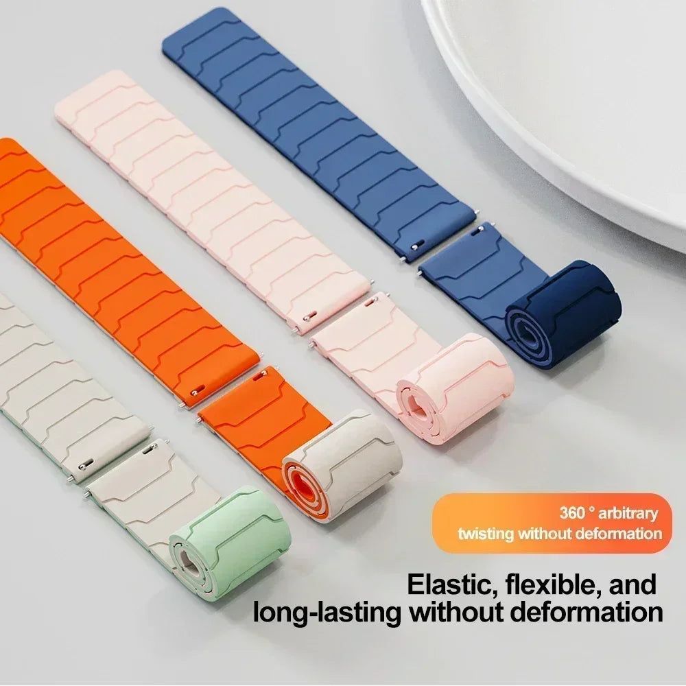 22mm Sport Magnetic Silicone Band For Realme Watch 5 Smartwatch Wrist Bracelet For Realme Watch S2/Realme S 2 2Pro 3 3 Pro Band