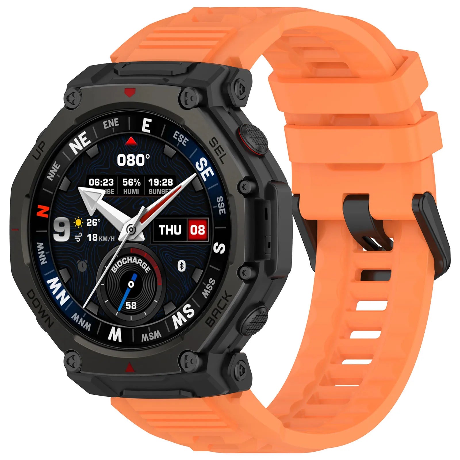 Silicone Band For Huami Amazfit T-rex 3 pro 48mm  Elastic Sport Strap For T-rex3 Pro Smartwatch Bracelet Replacement Accessories