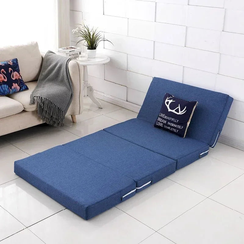 Simple Folding Mattress Foam Mat Tatami Yoga Pad Office Lunch Break Single Bed Furniture Foldable Sponge Mattresses