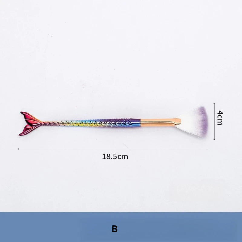 Ceramic Coloring Fan Brush Nylon Soft Bristles DIY Ceramic Underglaze Paint Painting Large-area Coloring Brush Glaze Tools