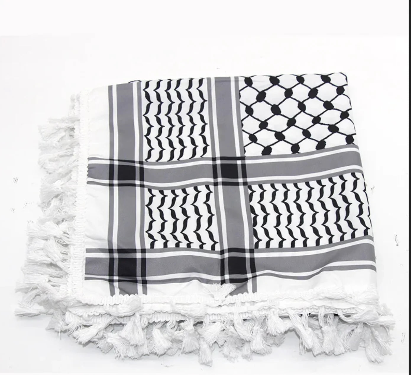 New Outdoor Arab Keffiyeh Shemagh Scarf Cotton Winter Shawl Neck Warmer Cover Head Wrap Windproof Hiking Camping Scarf Men Women