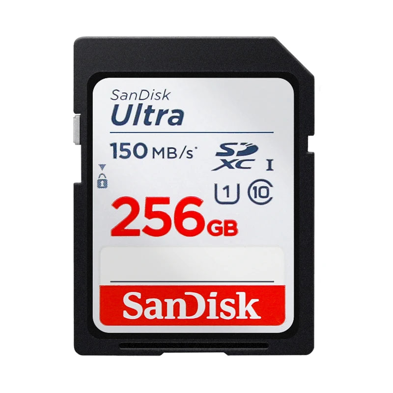 SanDisk Ultra SDXC UHS-I Card 64GB 128GB 256GB 512GB SDHC Memory Card 32GB for Camera Max 140Mb/s Original SD Card HD Video Card