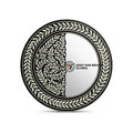 Luxury Round Mother of Pearl Inlay Handmade Shell Wall Mirror with Black Frame Art Deco Design Eco-Friendly Decorative
