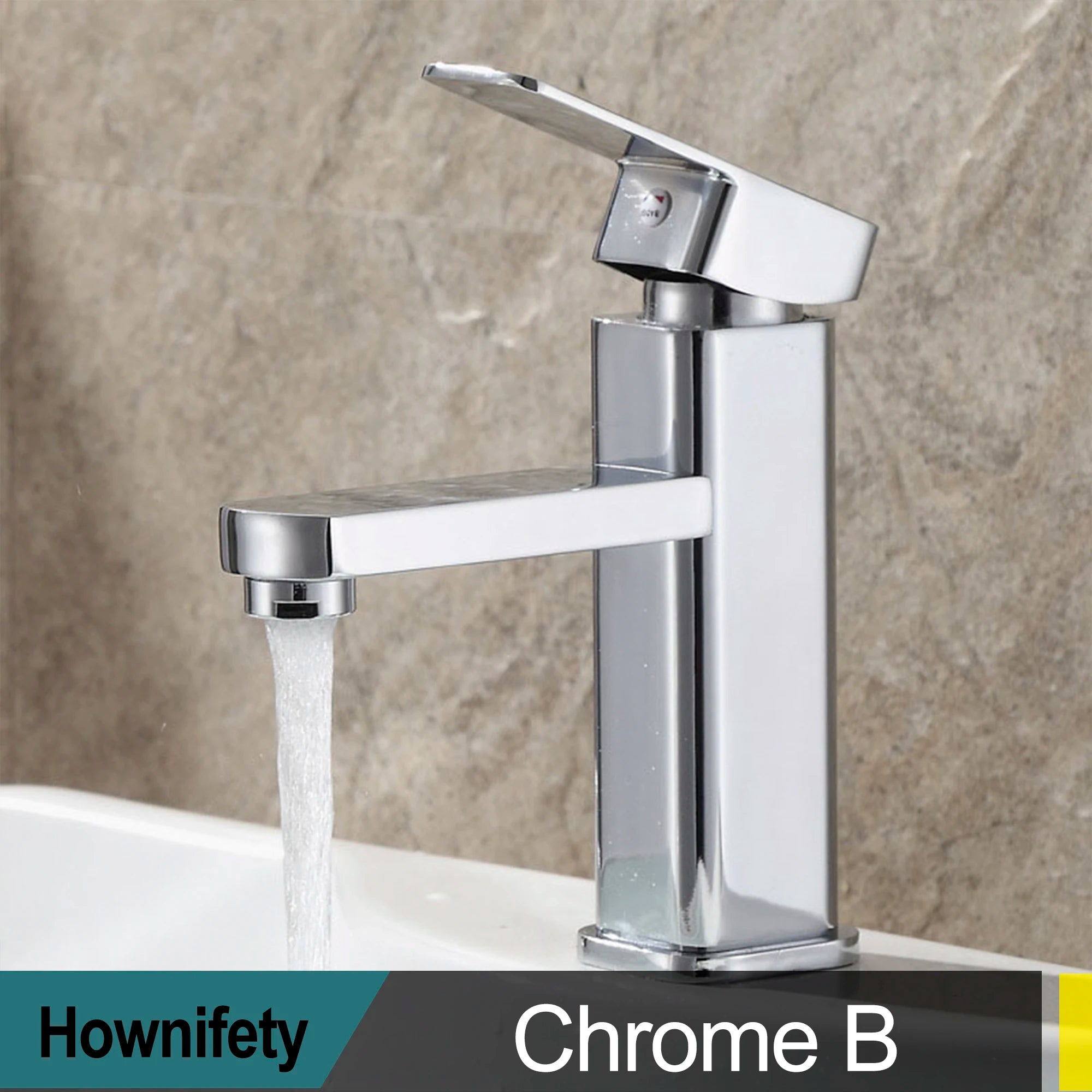 Chrome Single Handle Cold Hot Water Mixer Basin Faucet Sink Tap Deck Mount Single Hole  Bathroom Washing Tap
