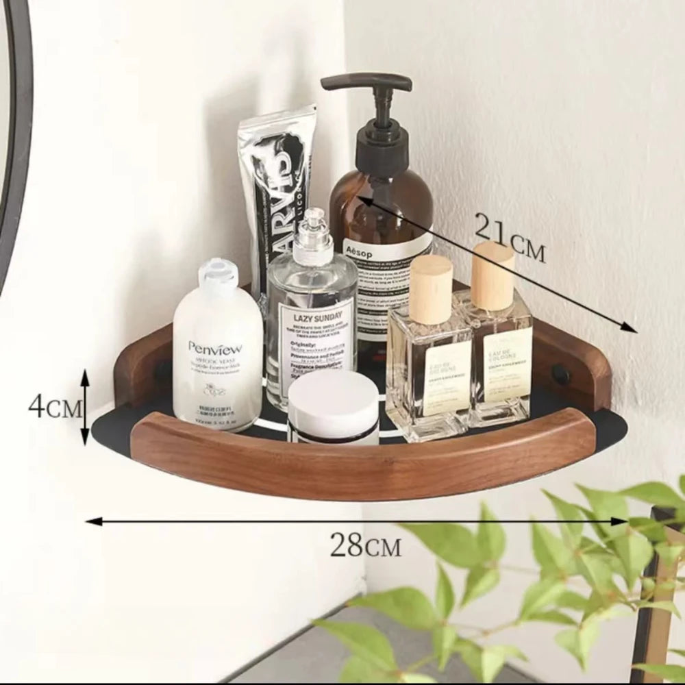 Walnut Wood Black Bathroom Hardware Set Bathroom towel rack Towel Rack Toilet Paper Holder Towel Bar Shelf  Bathroom Accessories