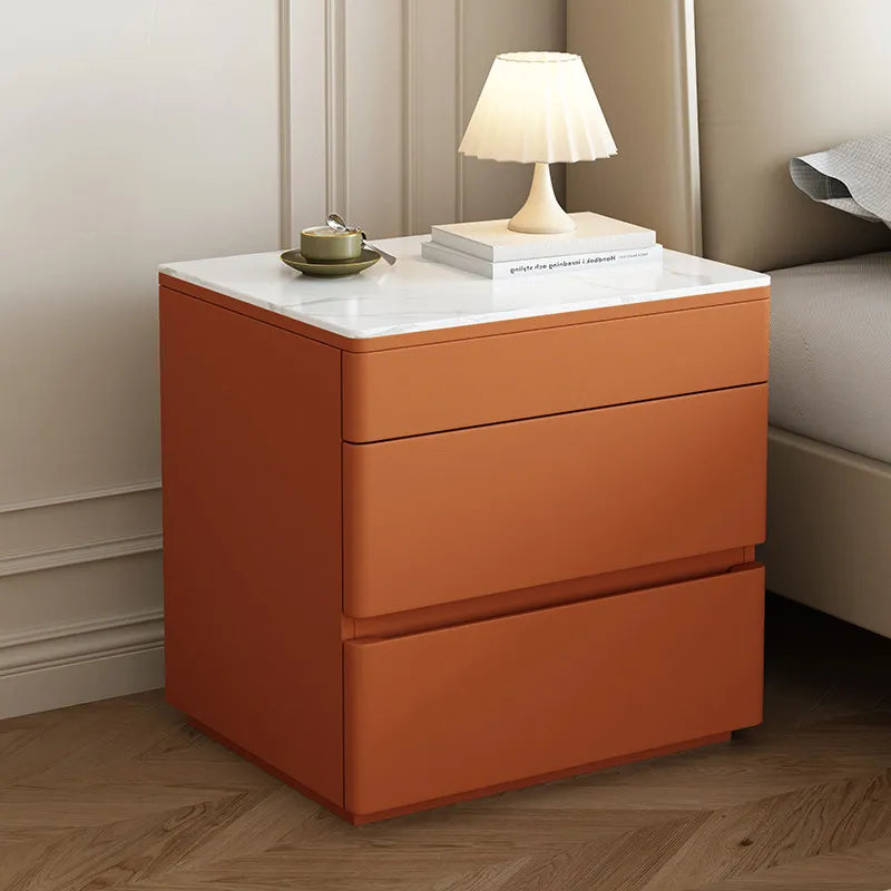 Cream Nordic Bedside Table With Secret Compartment Safe Modern Minimalist Nightstands Rustic Glamour Table De Chevet Furnitures