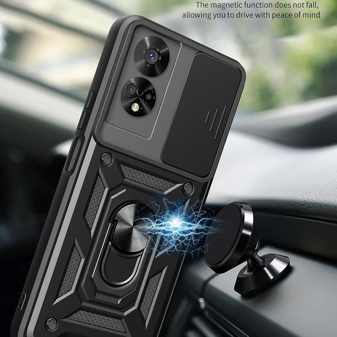 Armor Case For TCL 50 SE 40 SE 4G Cover Lens Protection With Ring Magnetic Holder Coque Fundas