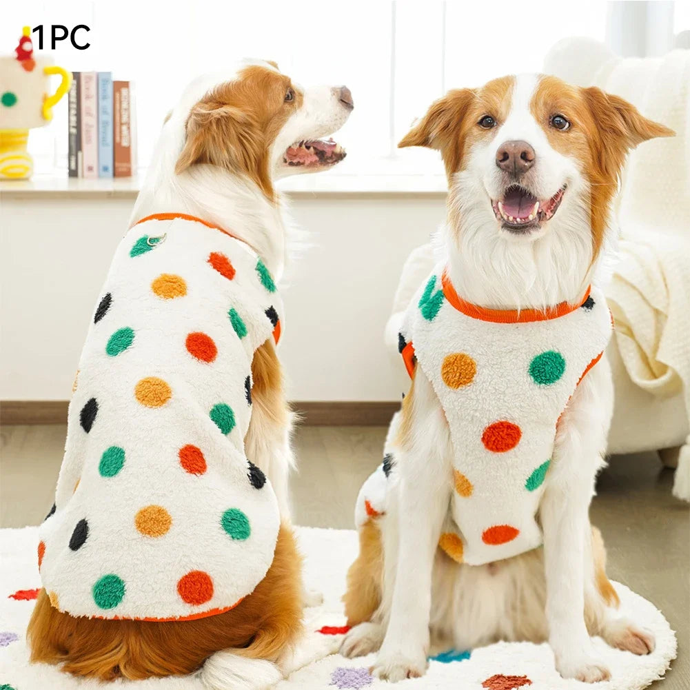 Autumn Winter Warm Dog Clothes for Small Dogs Cats Outdoor Soft Cozy Fleece Jacket Vest Coat Pet Medium Large Dogs Costume