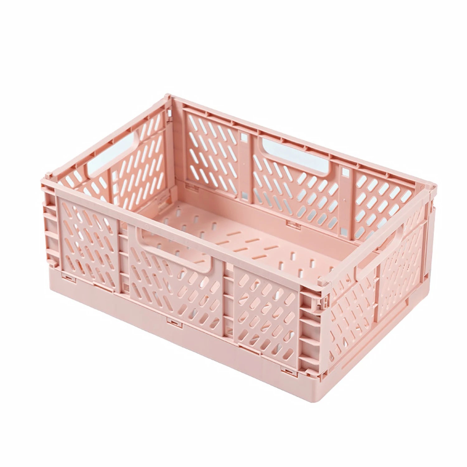New Arrival Foldable plastic storage basket, desktop stackable storage basket, snack storage box, living room storage box