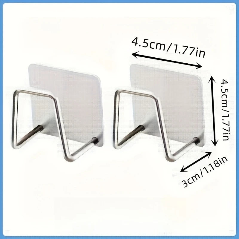 2/4pcs 304 stainless steel wall-mounted storage stand, universal storage rack for weighing scales bathroom and gym storage racks