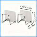 2/4pcs 304 stainless steel wall-mounted storage stand, universal storage rack for weighing scales bathroom and gym storage racks