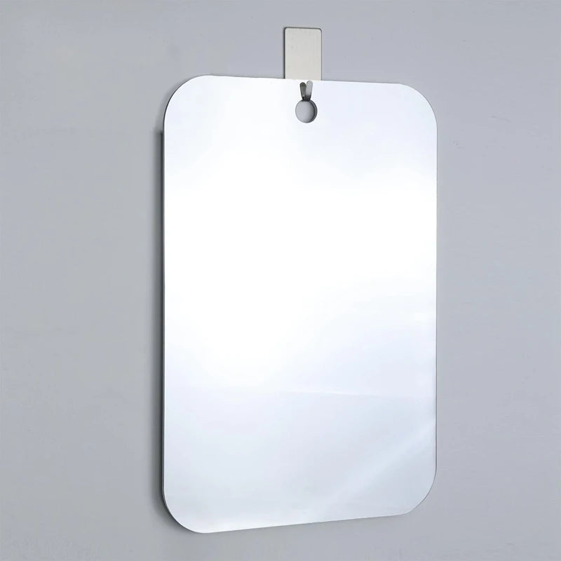 Shower Mirror Fogless For Shaving Mirror For Shower,Unbreakable Deluxe Organic Glasss Makeup Mirror