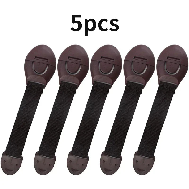 Children Safety Cabinet Lock Baby Security Protection Drawer Door Cabinet Locks Plastic Protection Kids Safety Door Lock Straps