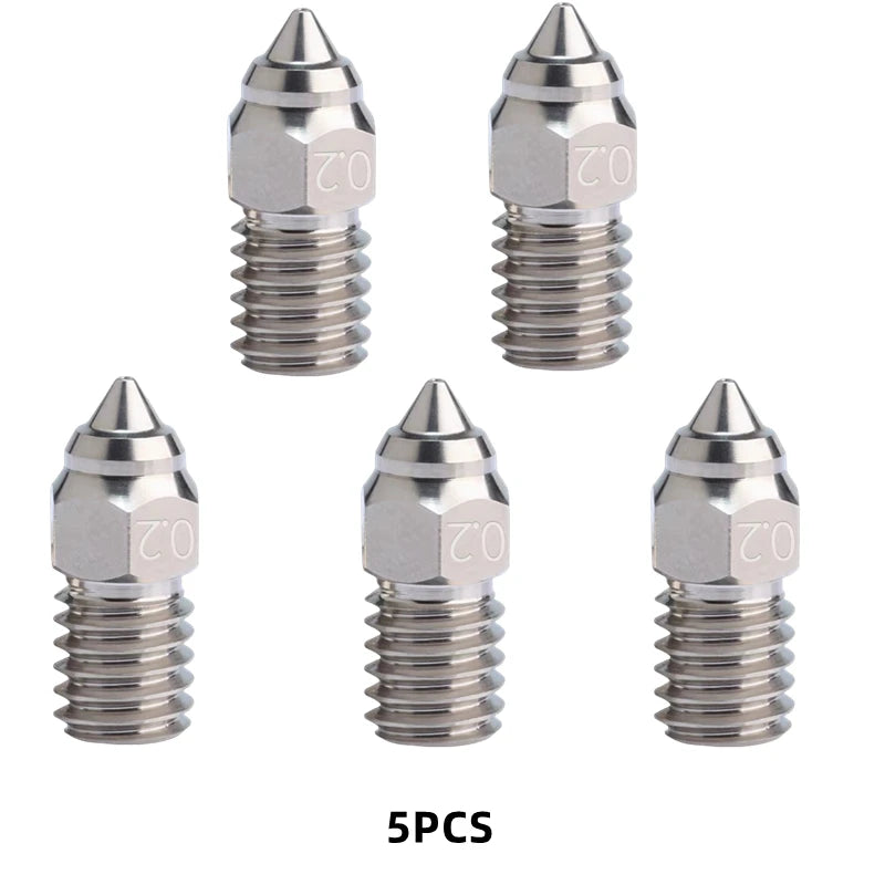 3D Printer High Speed Nozzle For ENDER 7 Spider Ender 3 V3 SE ender 5 S1 0.2 0.4 0.6 0.8 1.0mm 3D Printer Parts Nozzle 3/5/10pcs