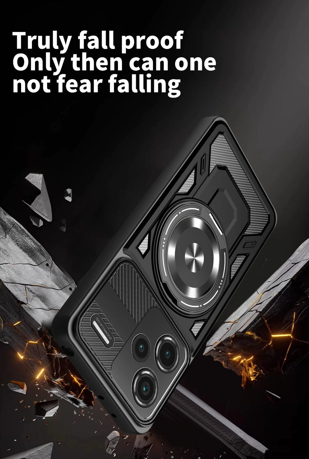 For Redmi Note 13 Pro Plus Case Armor Shockproof Phone Cover for Xiaomi Redmy Note13 Pro + Plus 5G Car Magnetic Holder Funda