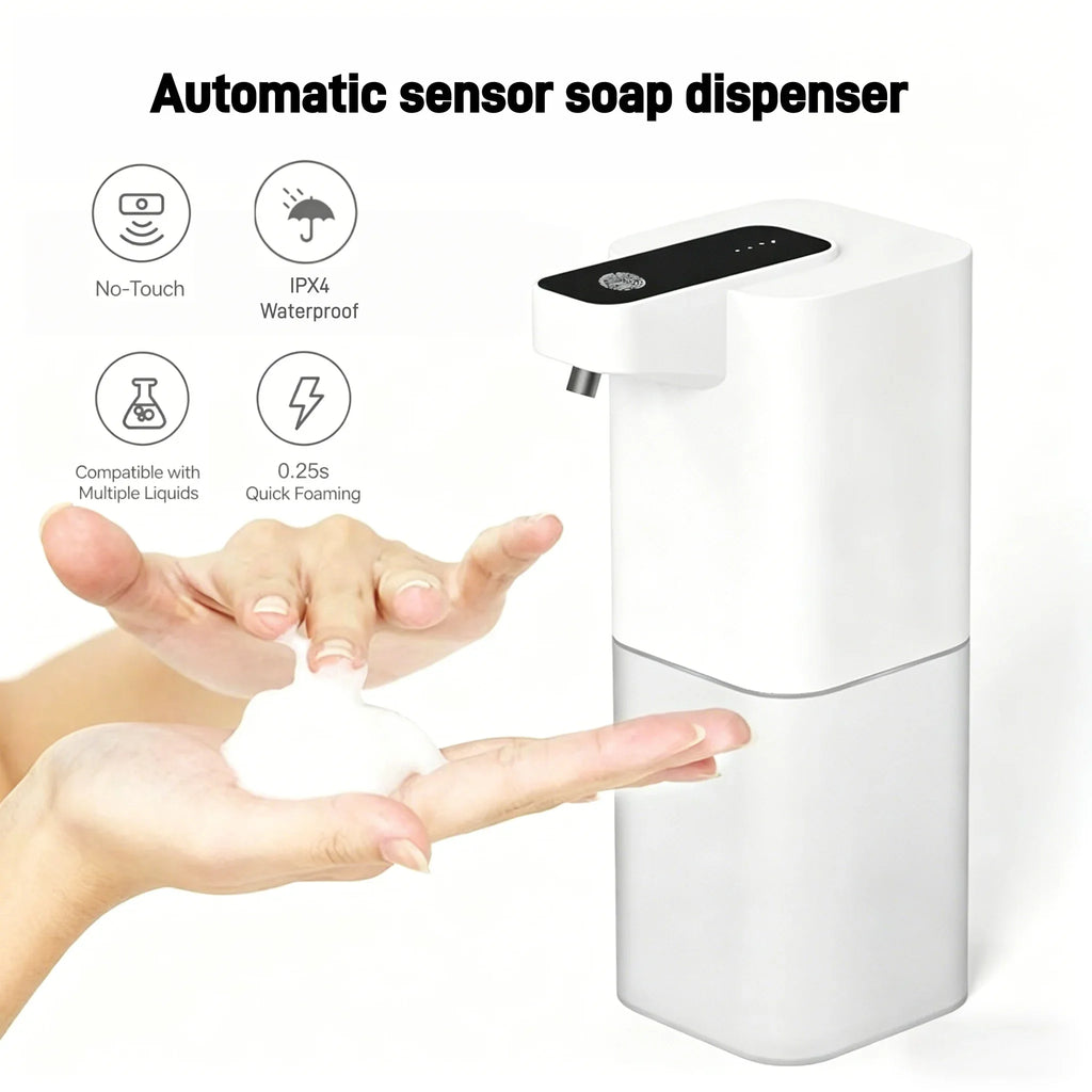 Automatic Electric Foam Soap Dispenser Touchless Sensor Hand Sanitizer Dispenser Infrared Induction for Home Bathroom Kitchen
