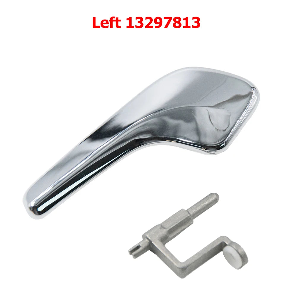 Aluminum Plated Plastic Stainless Interior Door Handle For Opel Corsa D 2006-2014 13297814 13297813 Left Right Doors