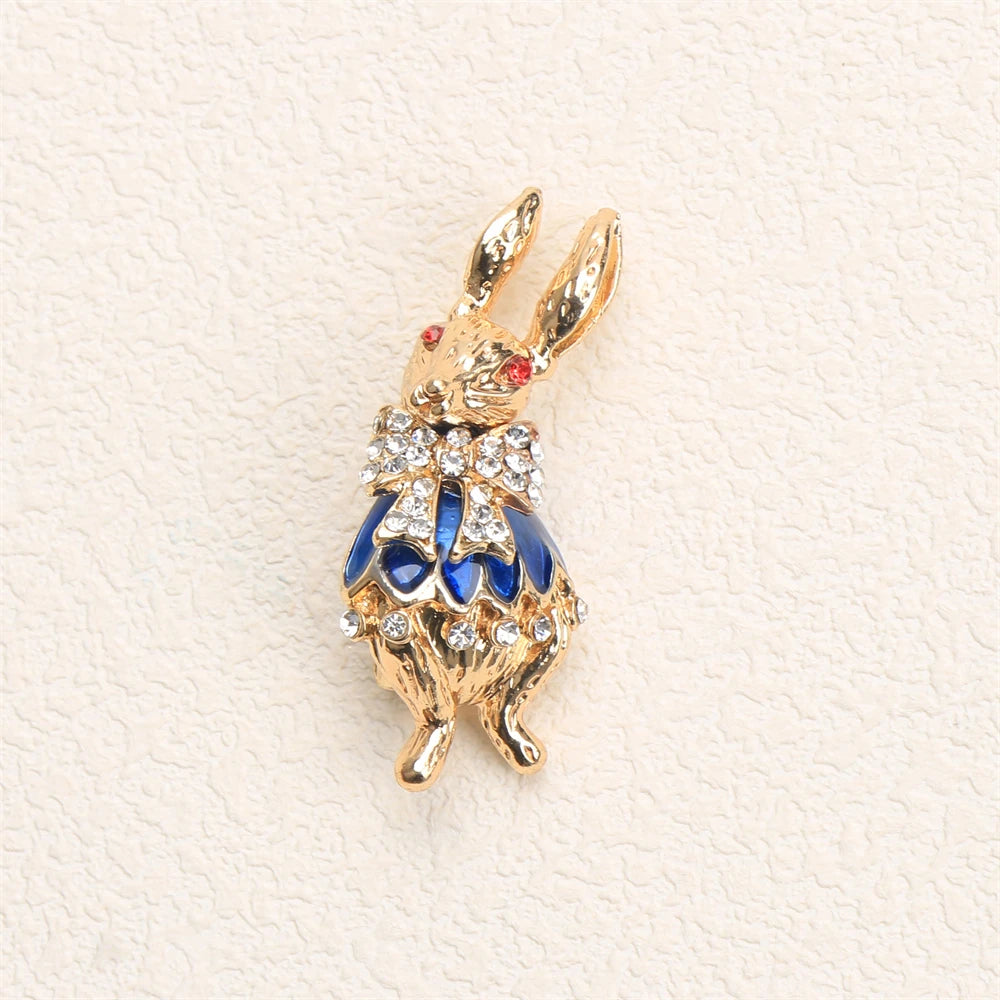 Women New Trendy Brooch Extra-Large Rhinestone Peacock Animal Bird Dog Conch Enamel Pin Jacket Jewelry Accessory