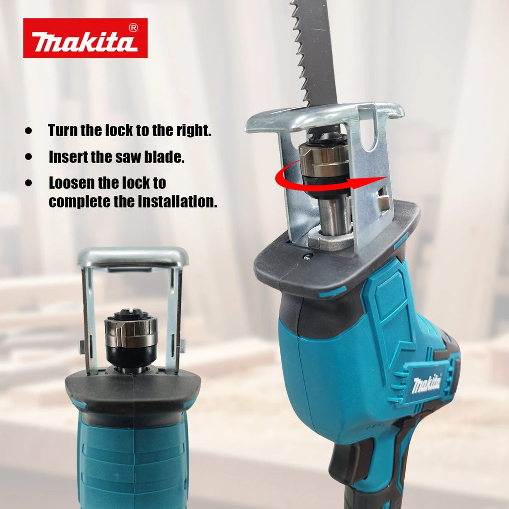 Makita ML-505 Cordless Reciprocating Saw Electric Chain Saw Portable Power Tool for Wood Metal Pipe Cutting