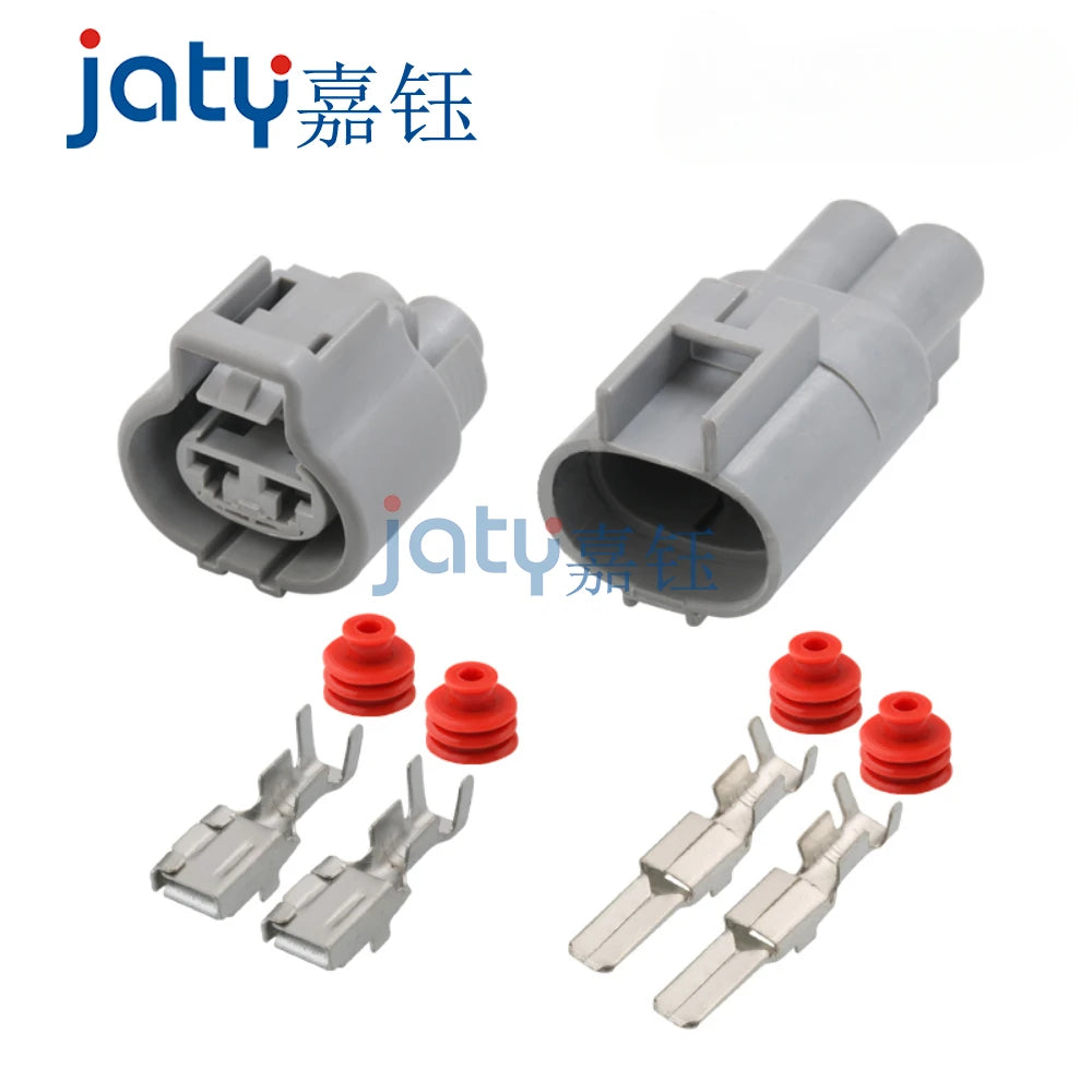 JATY 1sets DJ7021Y-4.8-11/21 RAV4 Fan Plug Male and Female Waterproof Connectors 176143-6 176146-6