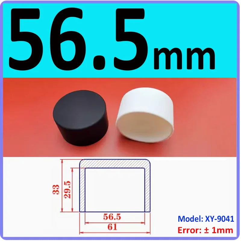  White Silicone rubber cover round steel pipe sleeve end protective cap anti-collision and high temperature resistant 3~68.5mm