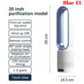 Smart Bladeless Tower Fan 8 Speed Settings Intelligent Timer 90° Oscillating Remote Control Quiet Air Circulator for Home Office