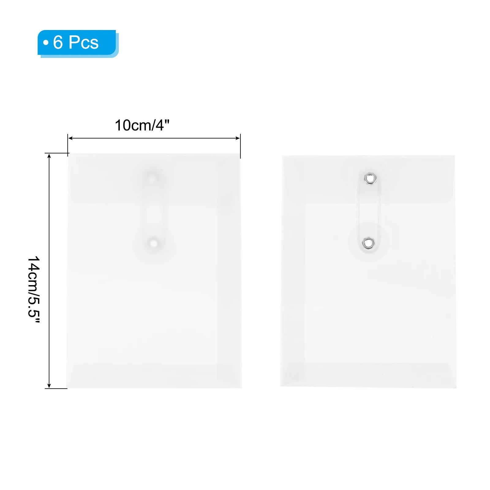 6/12Pcs Kraft Paper Envelope with String Tie Closure Vintage Envelopes File Folder Bag for Office Card Storage Document Organize