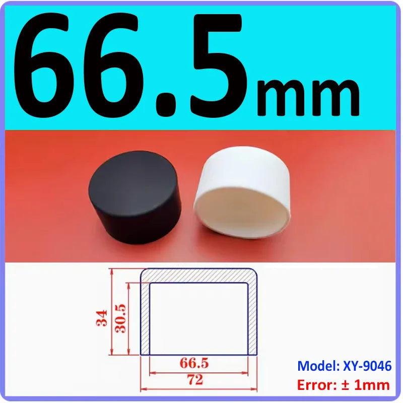  White Silicone rubber cover round steel pipe sleeve end protective cap anti-collision and high temperature resistant 3~68.5mm