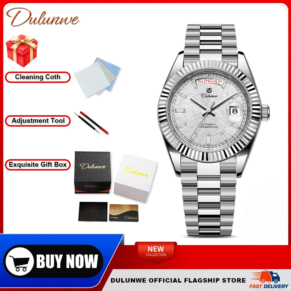 Reloj Hombre Business Style Men Mechanical Wristwatch 41MM Luxury  Automatic Watch For Men Relogios 6075