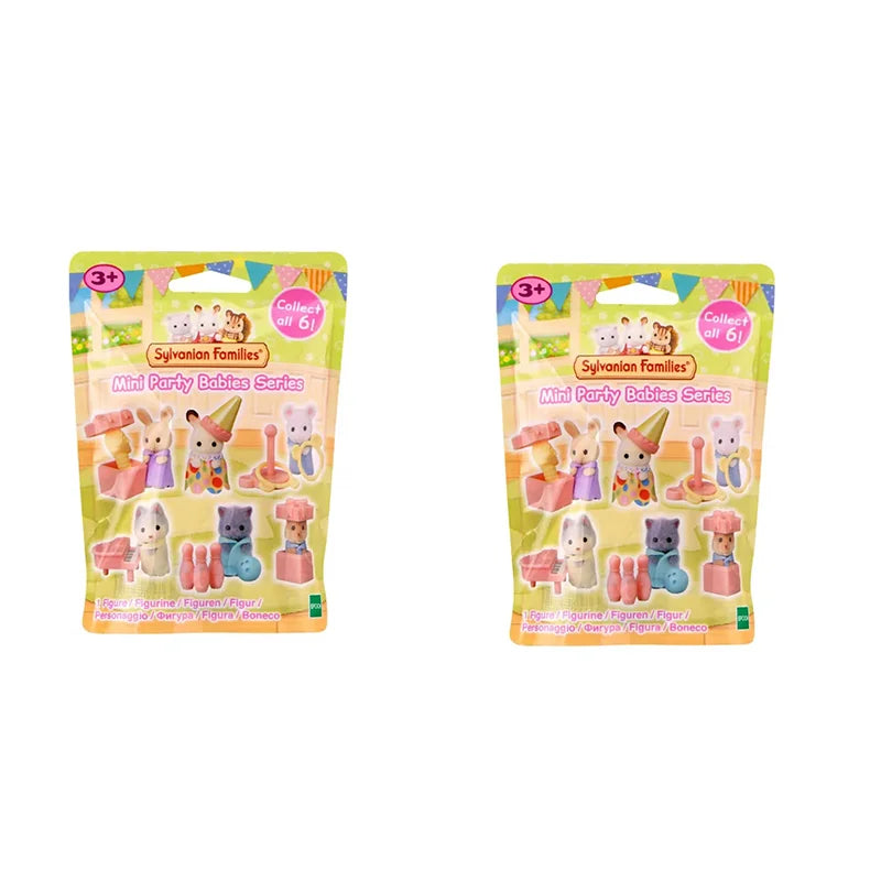 in stock Sylvanian Families Toys Girl Toy Kitchens Mini Baby Party Blind Bags Dolls for Girls Miniature Food Children's Kitchen