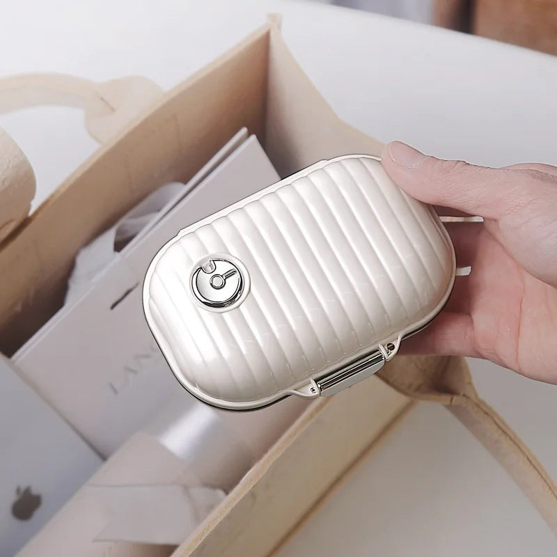 Portable Mini Medicine Box Daily Pill Organizer Week Long Drug Dispenser Compact Travel Health Care Storage Container pill QIWU