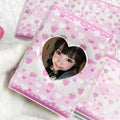 Pink Love Bow Card Album PVC 3 Inch Mini Idol Card Collect Book Collectible Card Album with 16 Internal Pages Photocard Binder