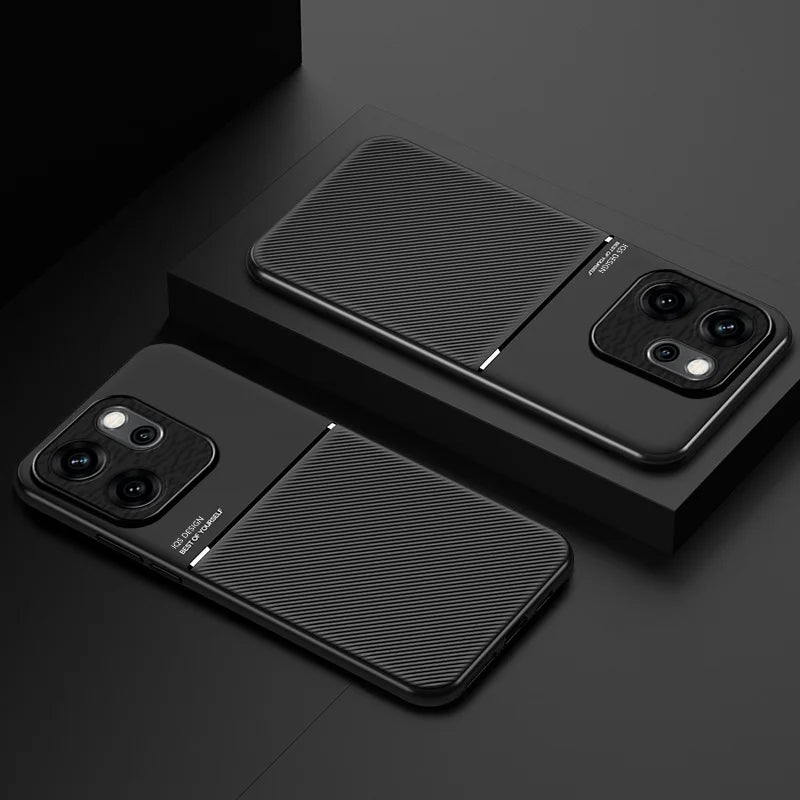 Oppo Reno 14F 5G Case Luxury Soft Leather Phone Cases for Reno14 F Reno14F 5G CPH2743 6.57“ ”Car Magnetic Holder Back Cover