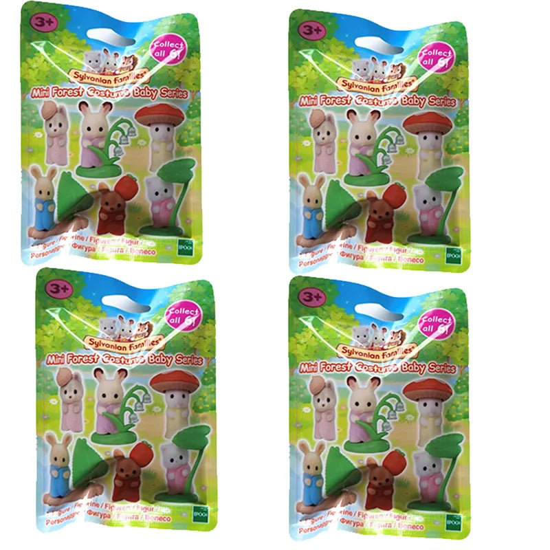 in stock Sylvanian Families Toys Girl Toy Kitchens Mini Baby Party Blind Bags Dolls for Girls Miniature Food Children's Kitchen
